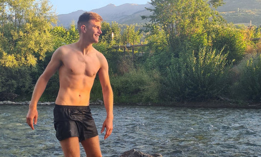 se réchauffer après un bain de glace