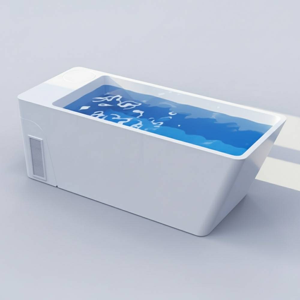 bain de cryothérapie blanc