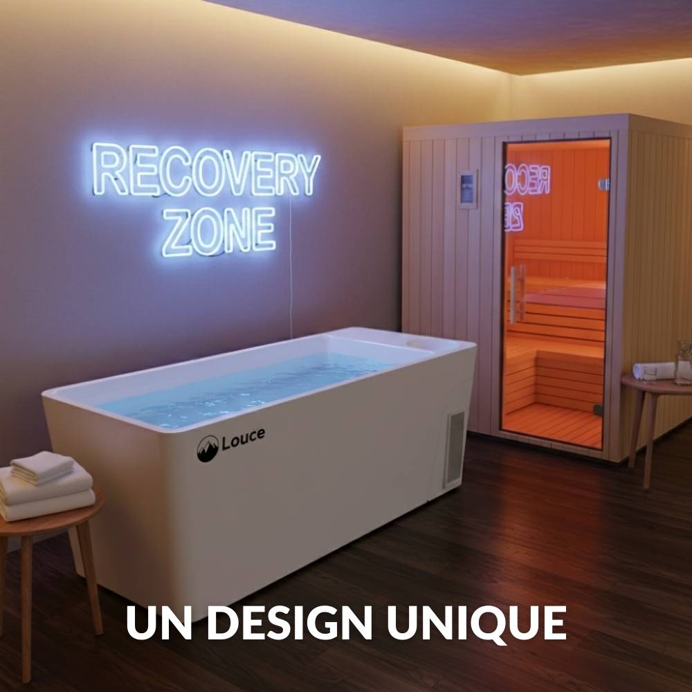 bain de cryothérapie blanc extérieur
