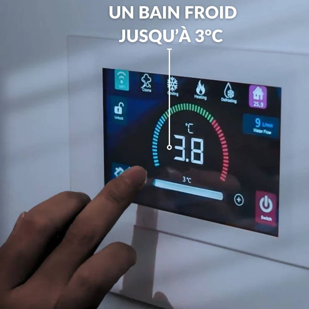 bain de cryothérapie blanc température minimum