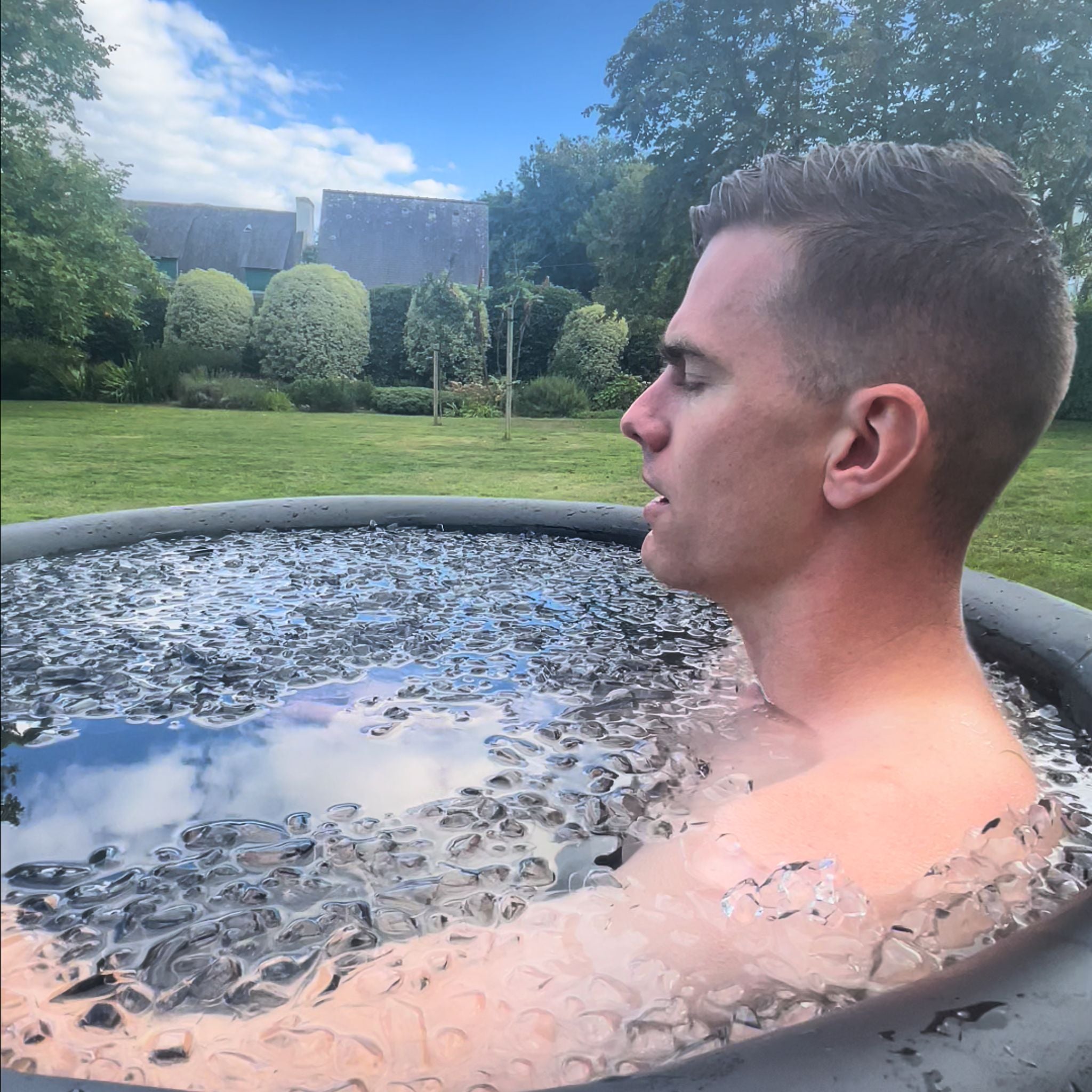 bain de glace louce sportif