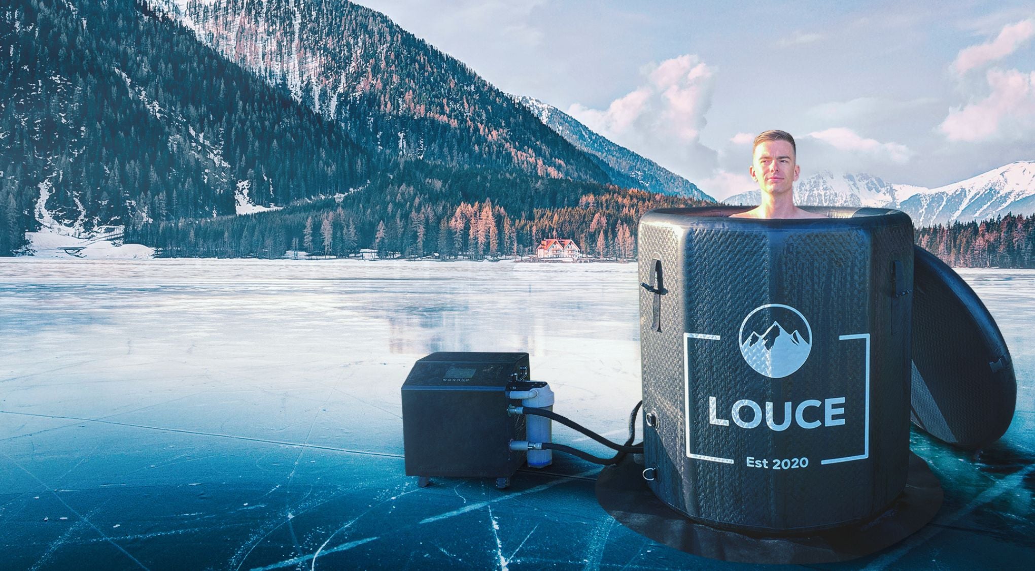un homme qui a loué un bain froid