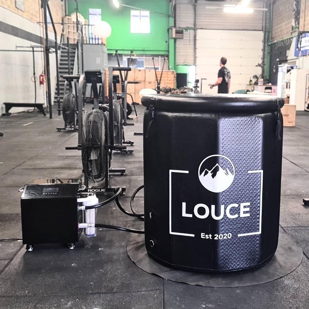 un bain froid dans une salle de crossfit