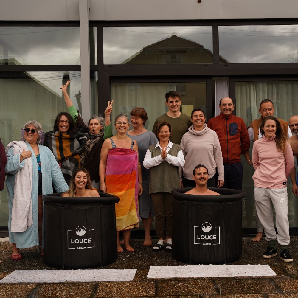 un séminaire d'entreprise qui a réservé un bain froid