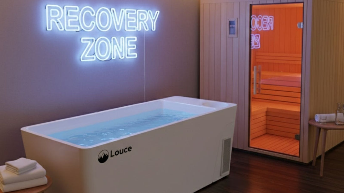 un bain froid et un sauna