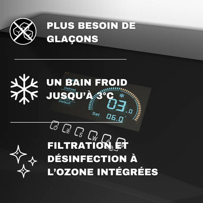bain froid électrique jusqu'à 3 degrès