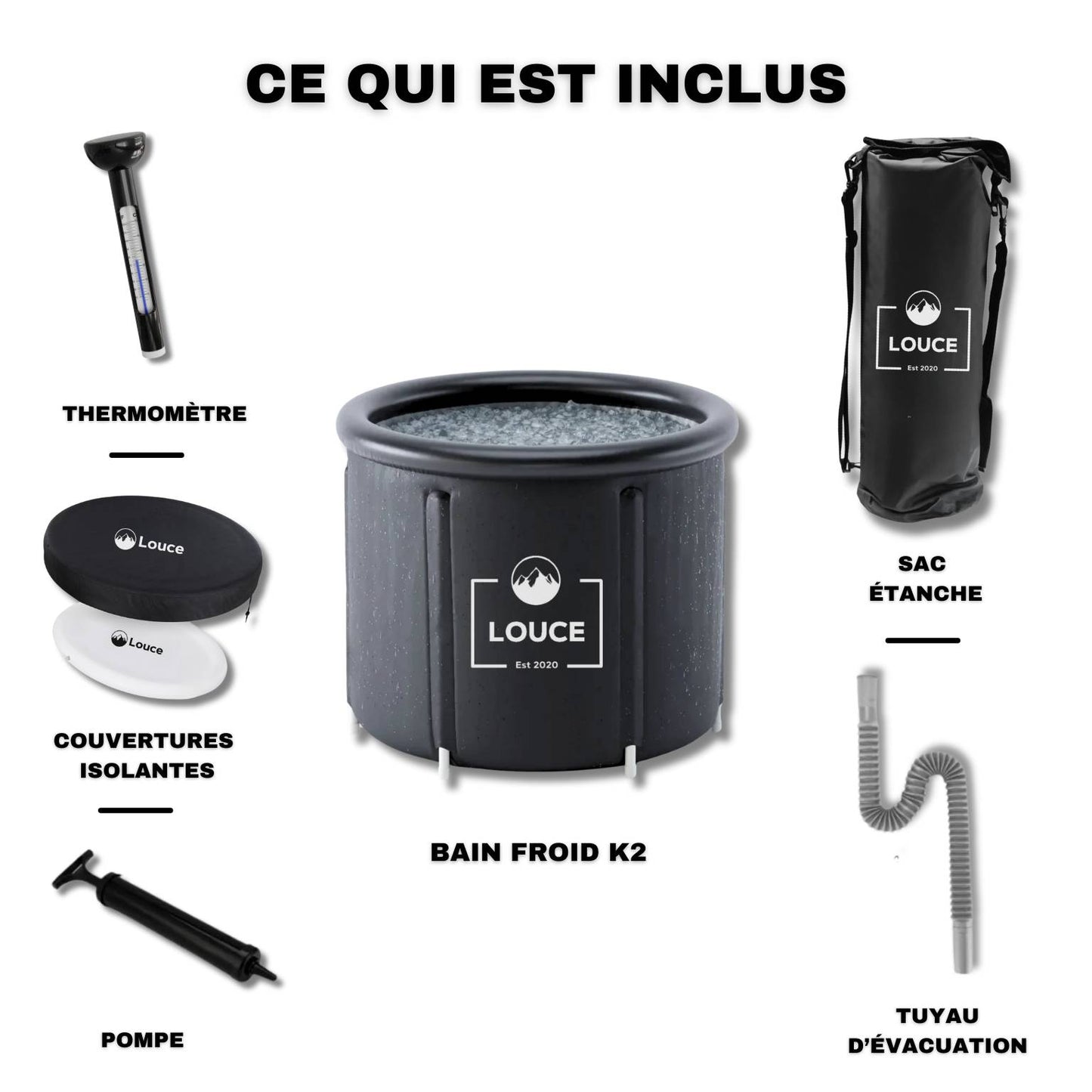 bain froid portable accessoires